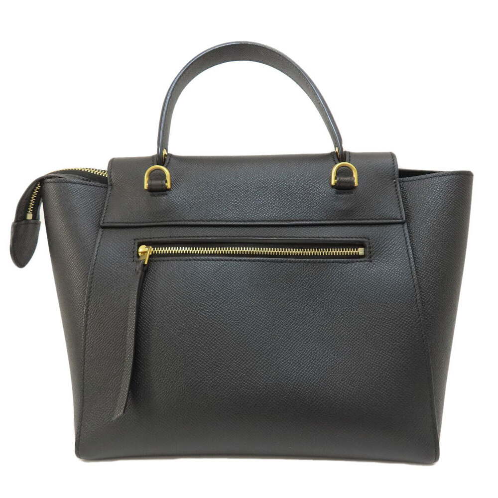 Celine Calfskin Handbag Belt Bag Black